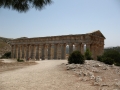 Segesta - Tempel - Seitenansicht / Segesta - tempio - facciata del lato di tempio