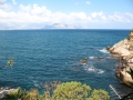 Meerblick in Richtung Palermo mit Schiffsanlege / Mare in direzione Palermo