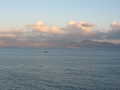 Meerblick nach Palermo im Morgenrot / Mare in direzione Palermo nell aurora